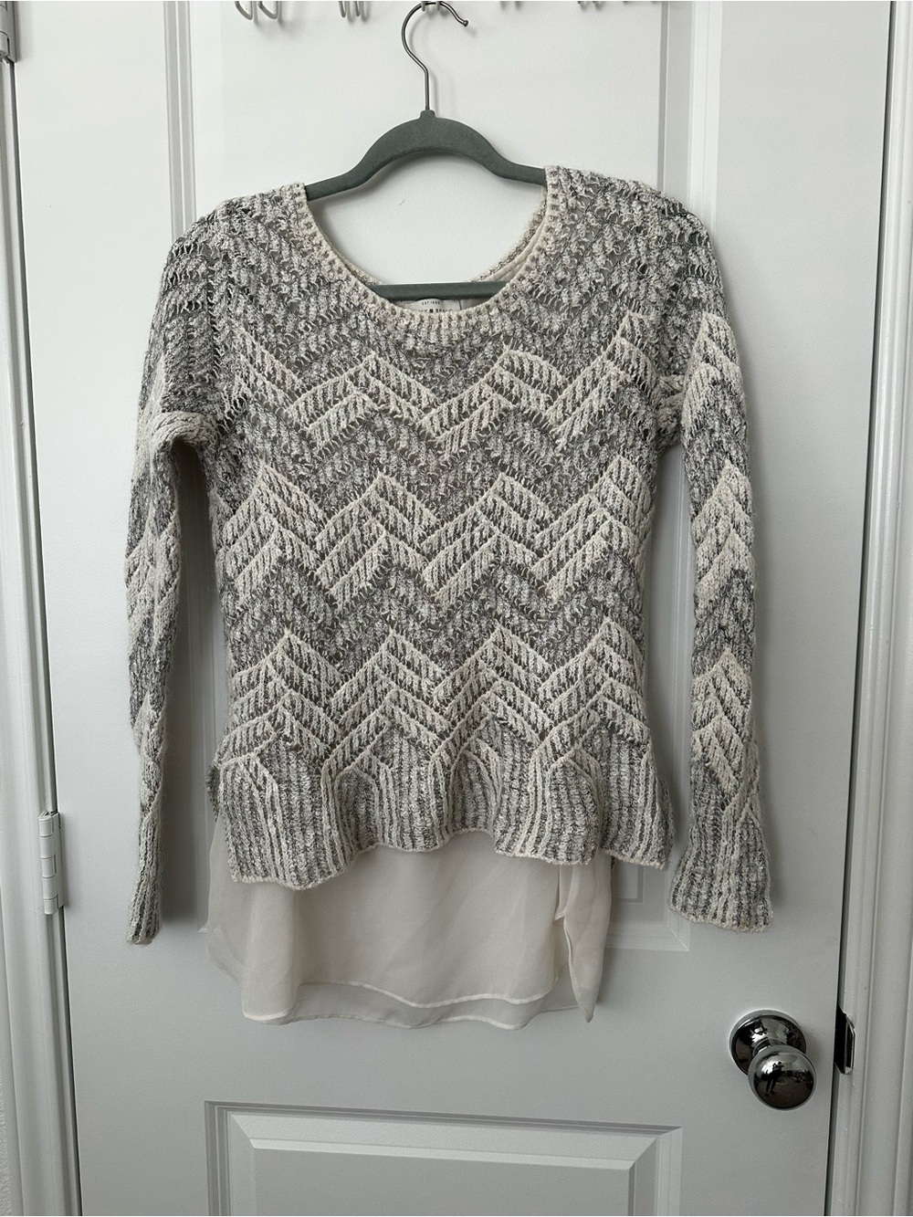 Lucky Brand Chevron Knit Sweater
